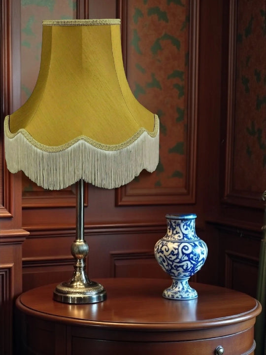 Antique gold fabric lampshades - Available in 8 sizes