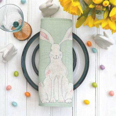 green rabbit napkin set up9