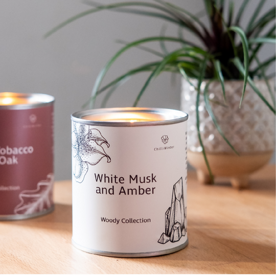 White Musk and Amber Candle or Wax Melts