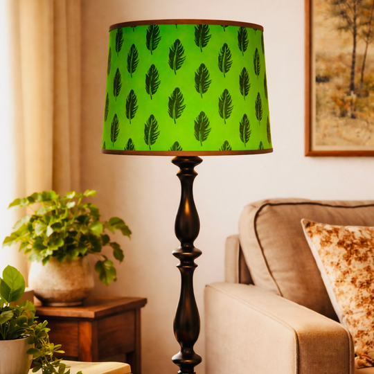 Feathers | Green on Green Lampshade