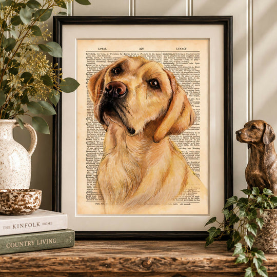 Labrador Dictionary Art Print – Gicleé Print