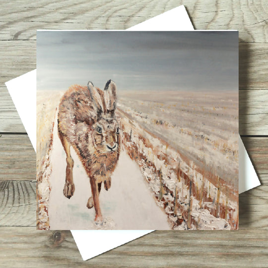 Winter Hare Card