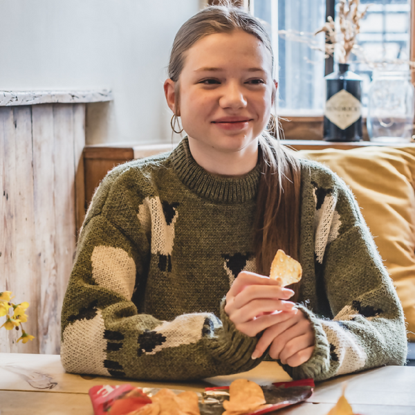 The Woolavington - Black Sheep Jumper - Dark Apple