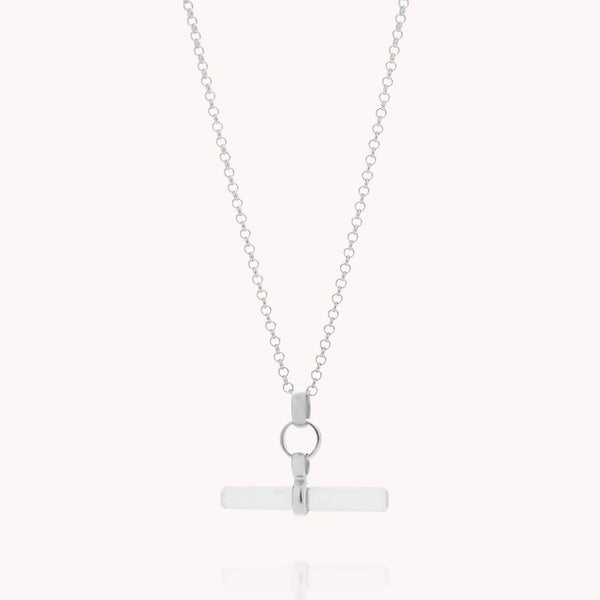 Quartz T-Bar Necklace