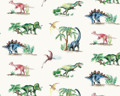Dinosaurs Curtain Fabric