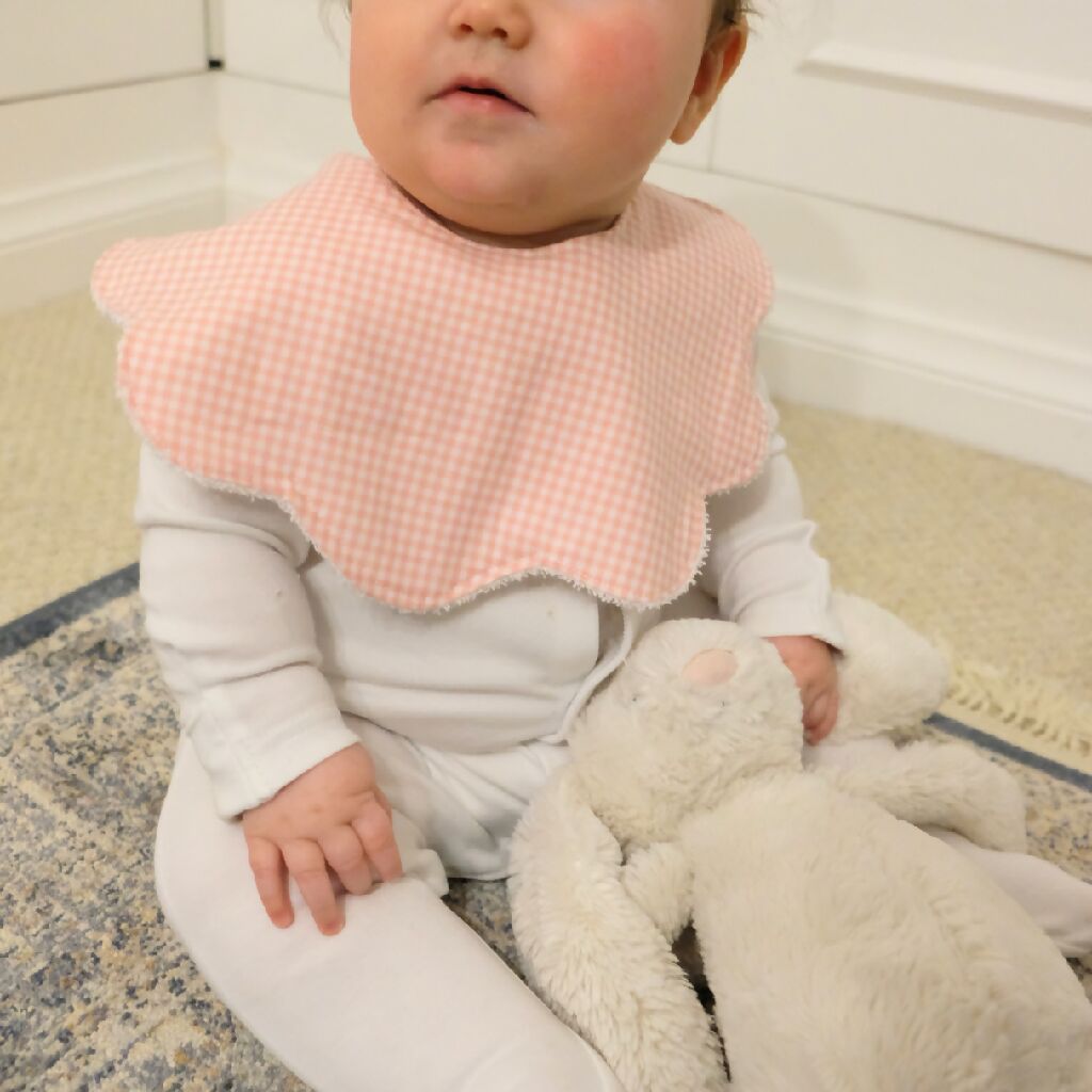 Handmade Scalloped Baby & Toddler Bib Collars