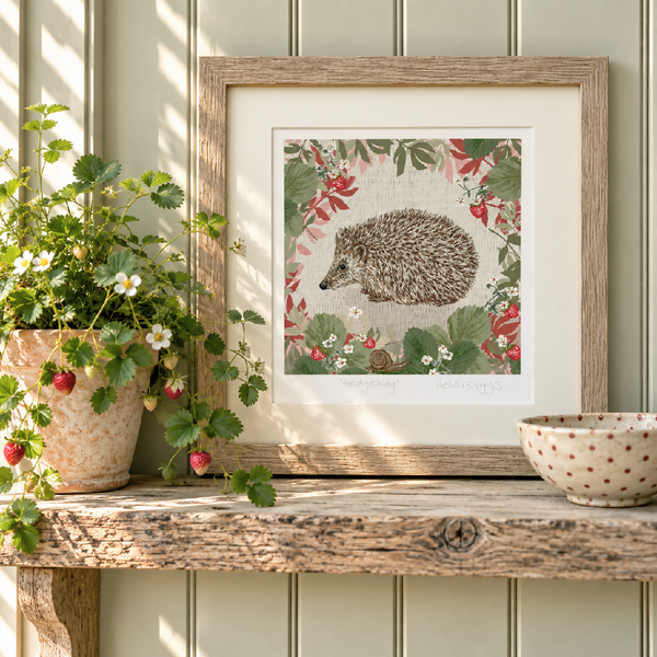Hedgehog -Signed and mounted Giclée Art Print