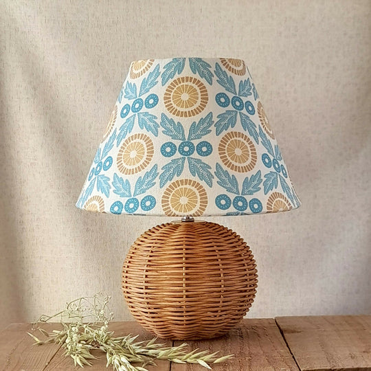 Sunflower Linen Conical Lampshade