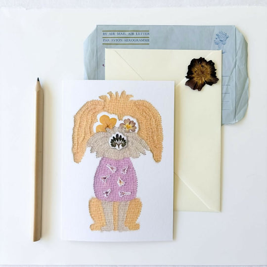 Botanical Cockapoo Greetings Card