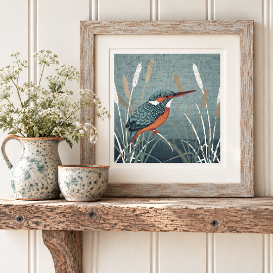 Kingfisher -Signed and mounted Giclée Art Print