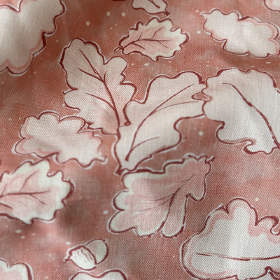 Grace Pink Linen Fabric for Curtains and Upholstery