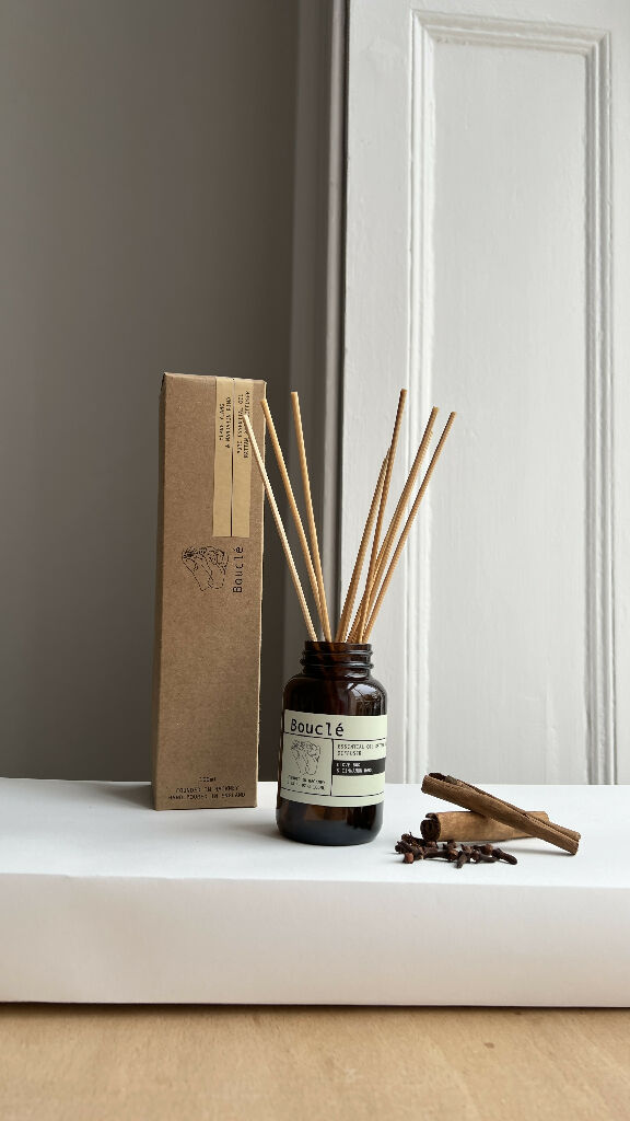 Bouclé Clove Bud & Cinnamon Bark Rattan Reed Diffuser Winter Aromatherapy_0922