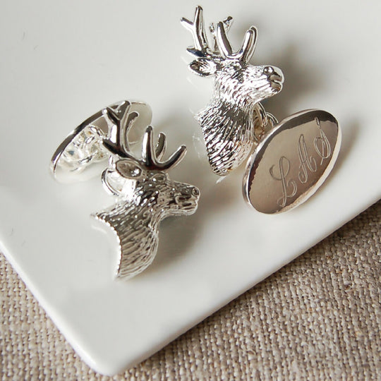 Personalised Stag Cufflinks