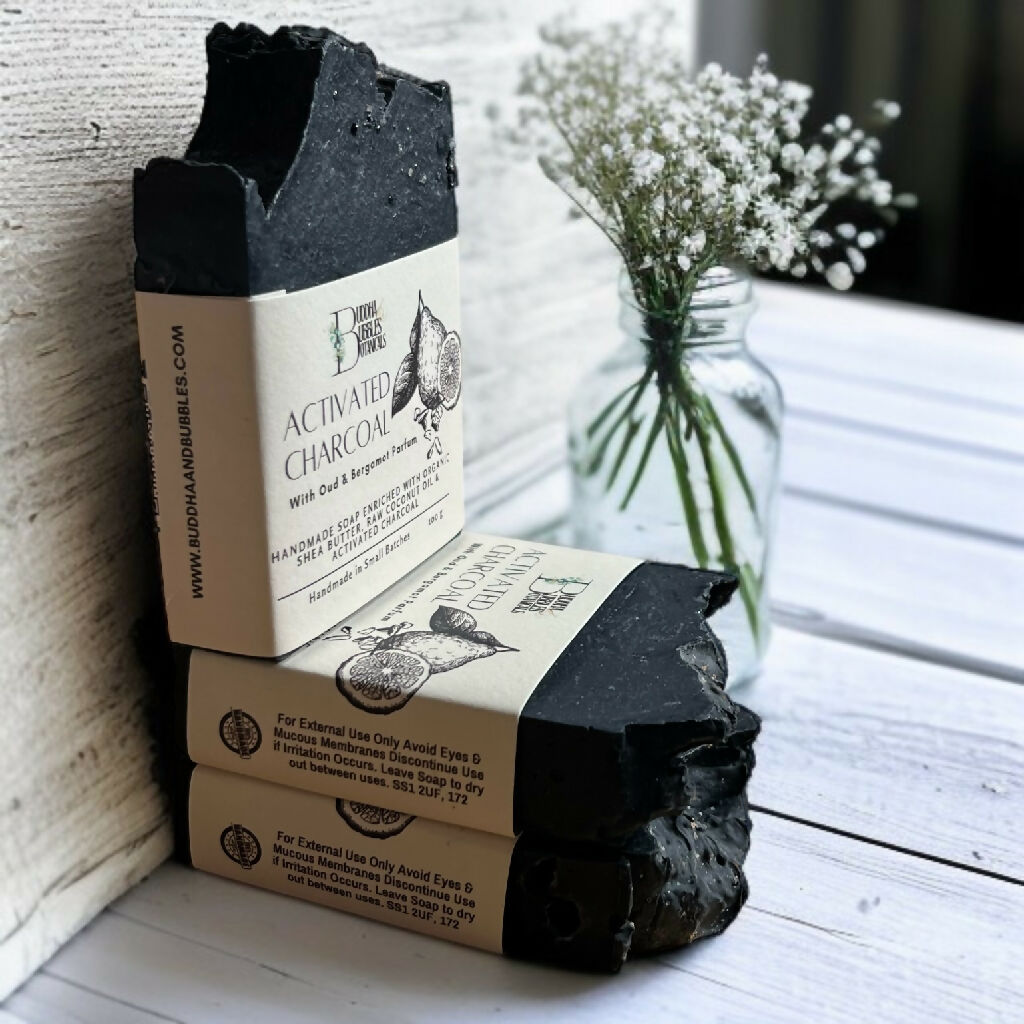 Soap Bar with Activated Charcoal Small and Large Size