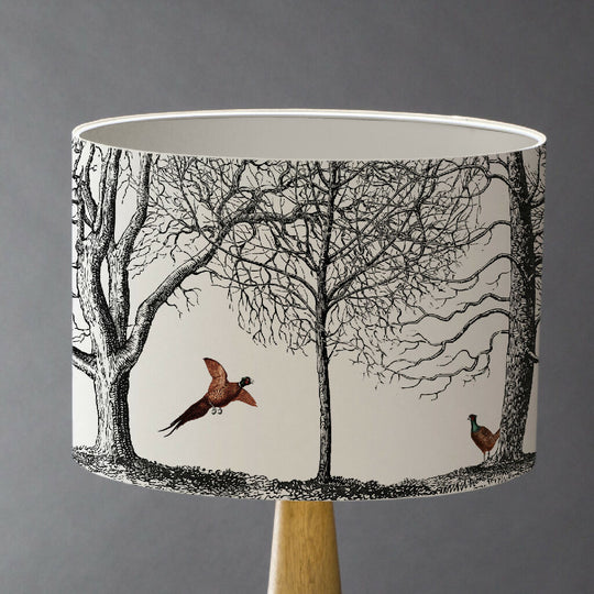 A Flock of Pheasants Lampshade – British Wildlife Collection