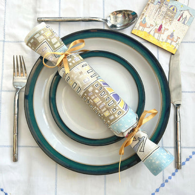 'Following the Star' Linen Napkin Crackers