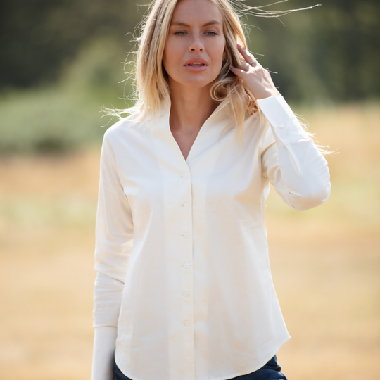 Cotton Chelsea Shirt In Ivory