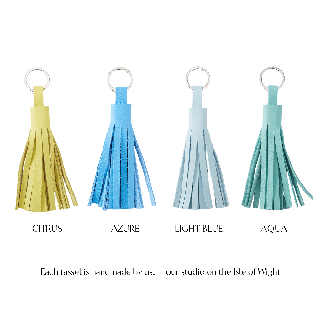 Leather Tassel Keychain