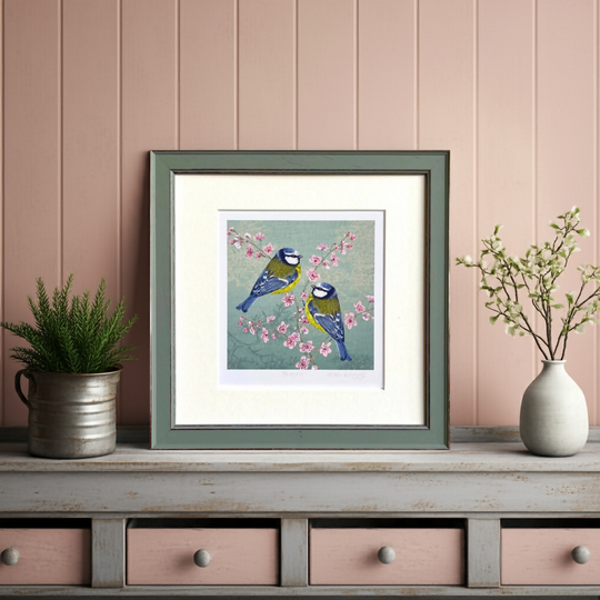 Bluetit -Signed and mounted Giclée Art Print