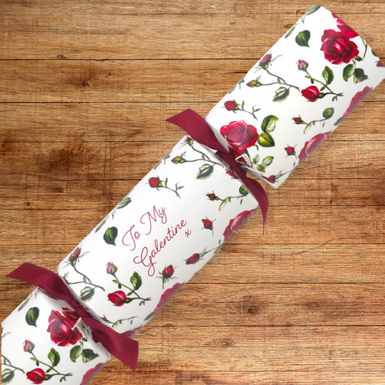 To My Galentine | Valentines Cracker Craft Kit | Romantic Rose | Single