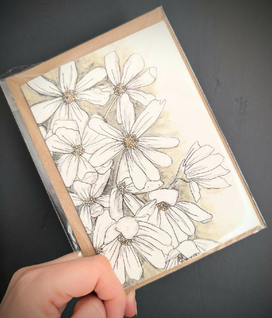 Cosmos Greetings Card - Blank Inside