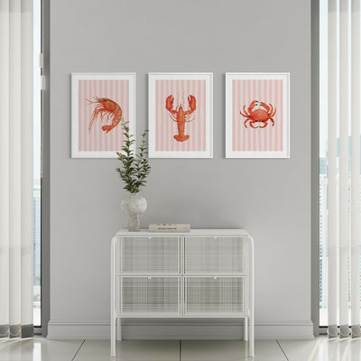 Set of Three Coastal A4 Prints - Coastal Collection