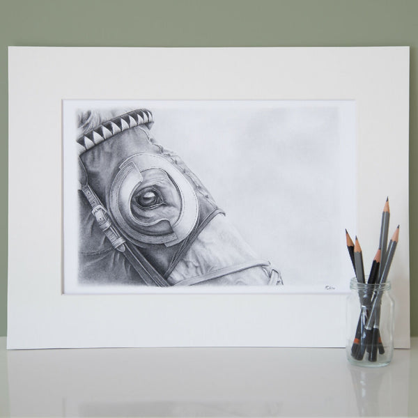 Eye of the Beholder| Signed limited edition print| Monochrome graphite pencil