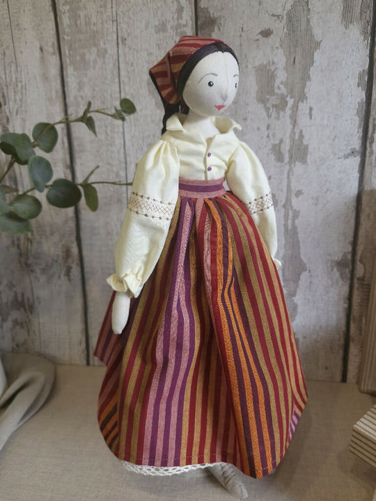 Folk Style Fabric Art Doll - Fiadh