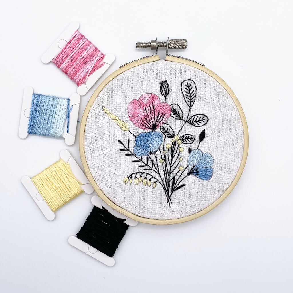 Floral Embroidery Kit