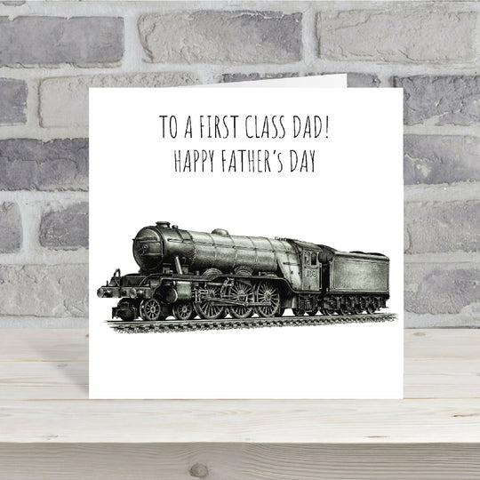 First Class Dad Train Father’s Day Card