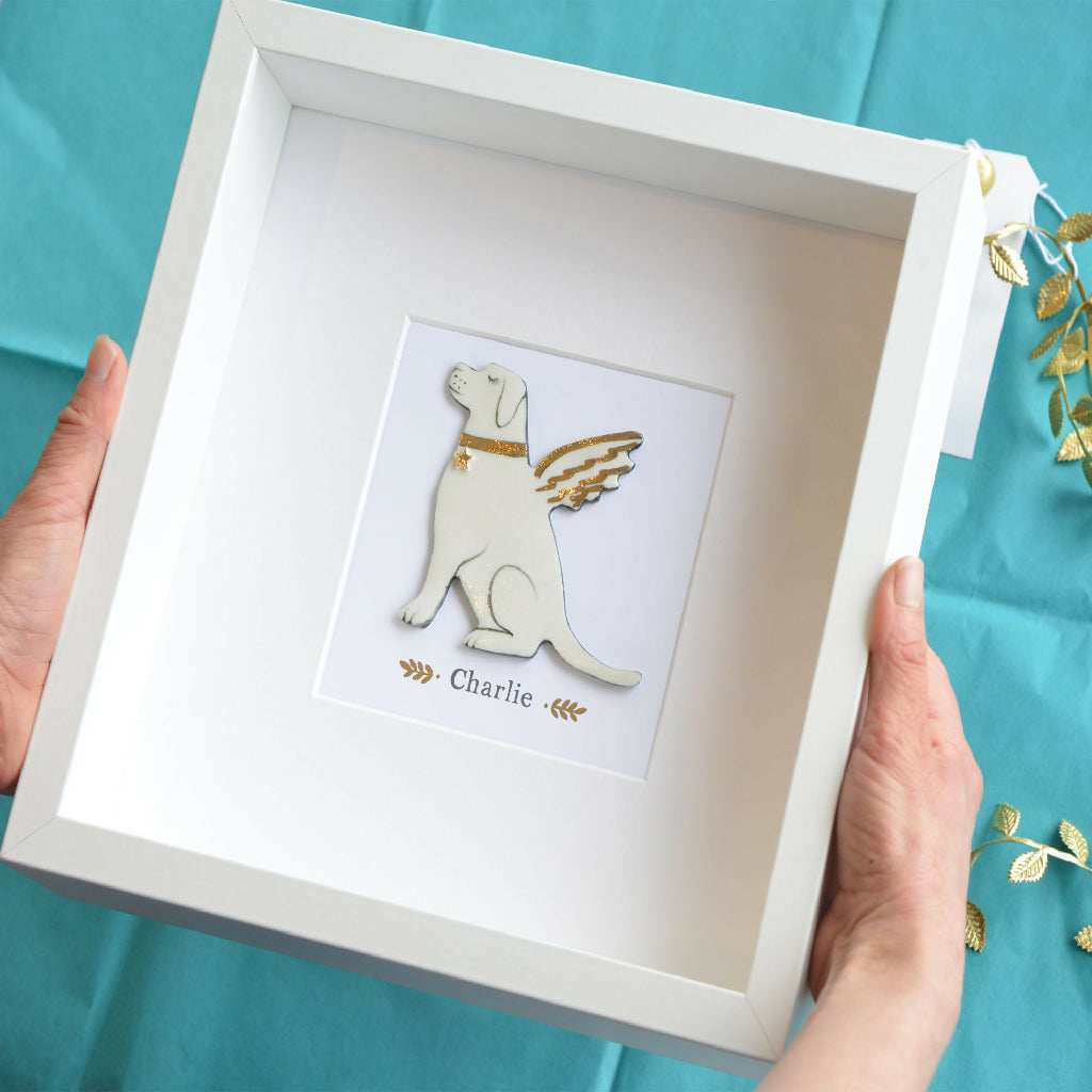 Angelic Dog Box Frame Pet Memory | Country Living Marketplace