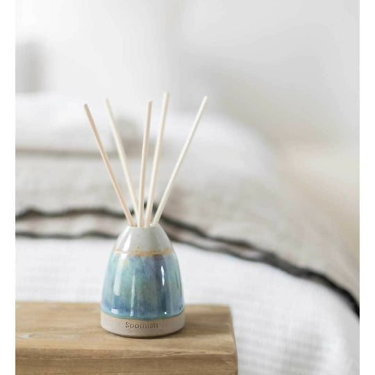 Hand thrown Ceramic Reed Diffuser - Marine Green