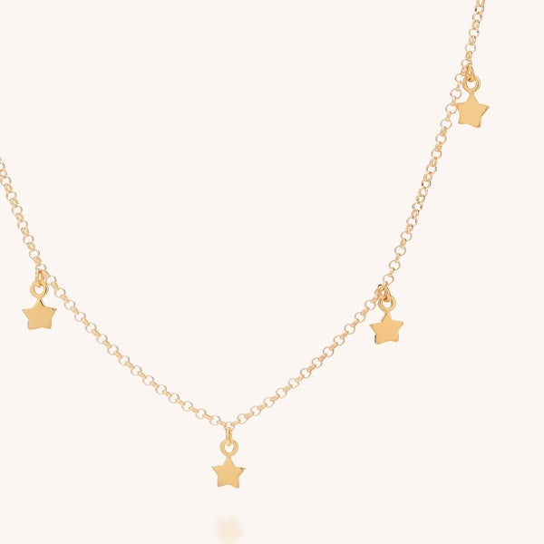 Floating Star Charm Necklace
