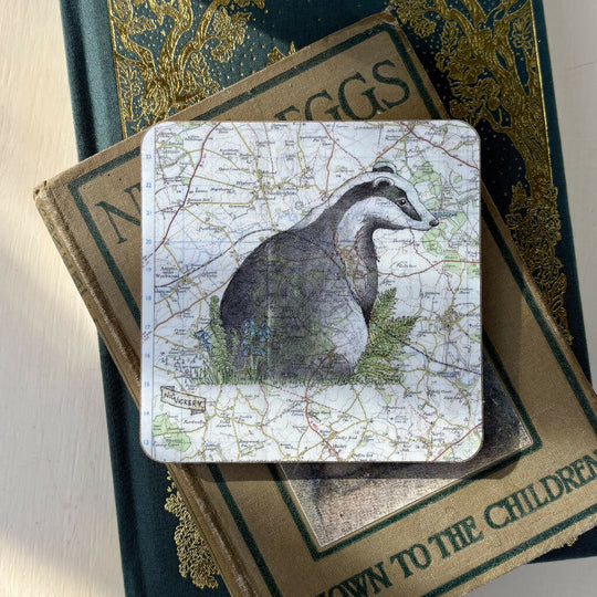 Badger Wooden Coaster