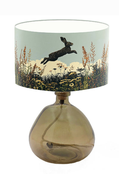 'Jumping for Joy' Hare Illustrative Lampshade