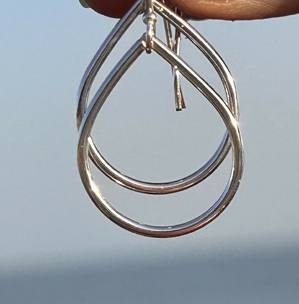 Dolce vita silver drop large Earrings