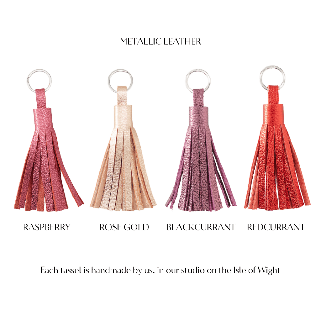 Leather Tassel Keychain