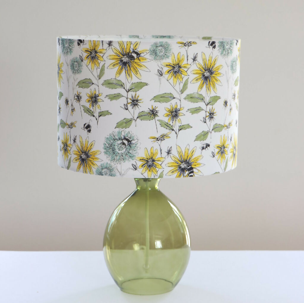 Bumblebee and Flora Designer Lampshade