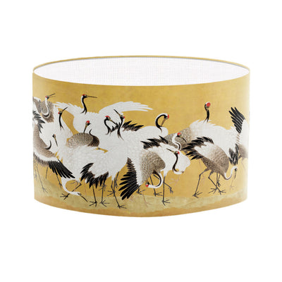 lampshade heron print crane print