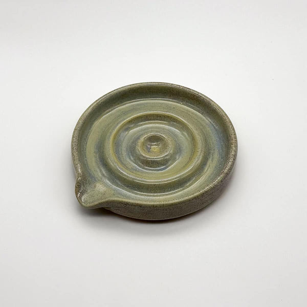 Soap dish green tourmaline