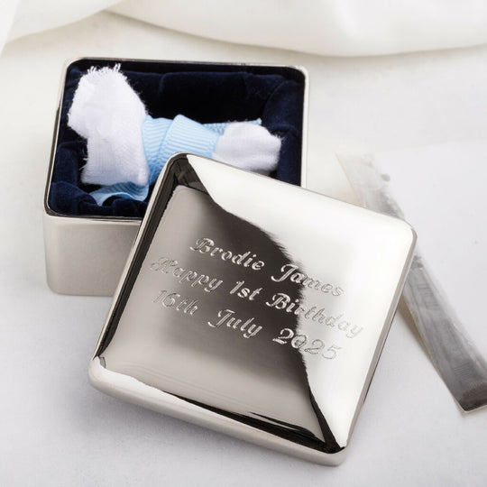 Personalised Square Trinket Box