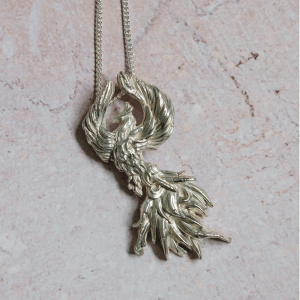 Silver Phoenix Necklace