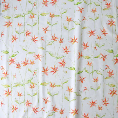 Dancing Autumn Daisies Soft Furnishing Fabric