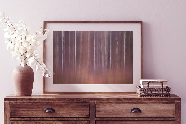 Framed Landscape Nature Print Country Cottage Interior