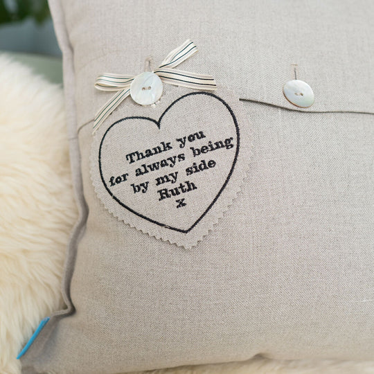 Personalised Friend Bouquet Cushion