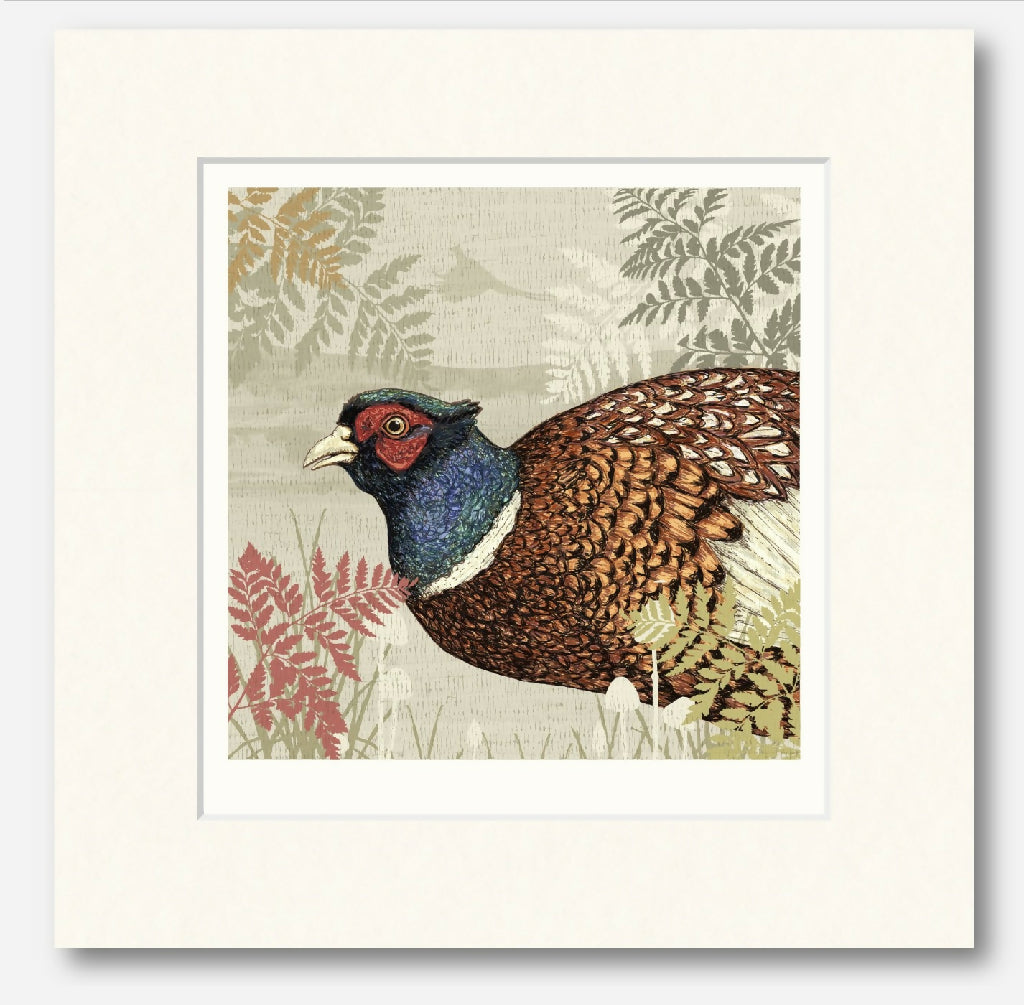 Pheasant - Signed and Mounted Giclée Art Print