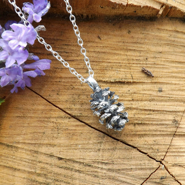 Sterling Silver Pinecone Necklace