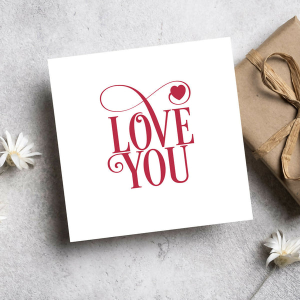 Love You - Greeting Card