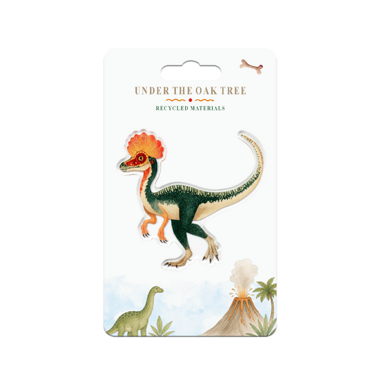 Badge - Dinosaur Dilophosaurus Natural History Brooch Gift