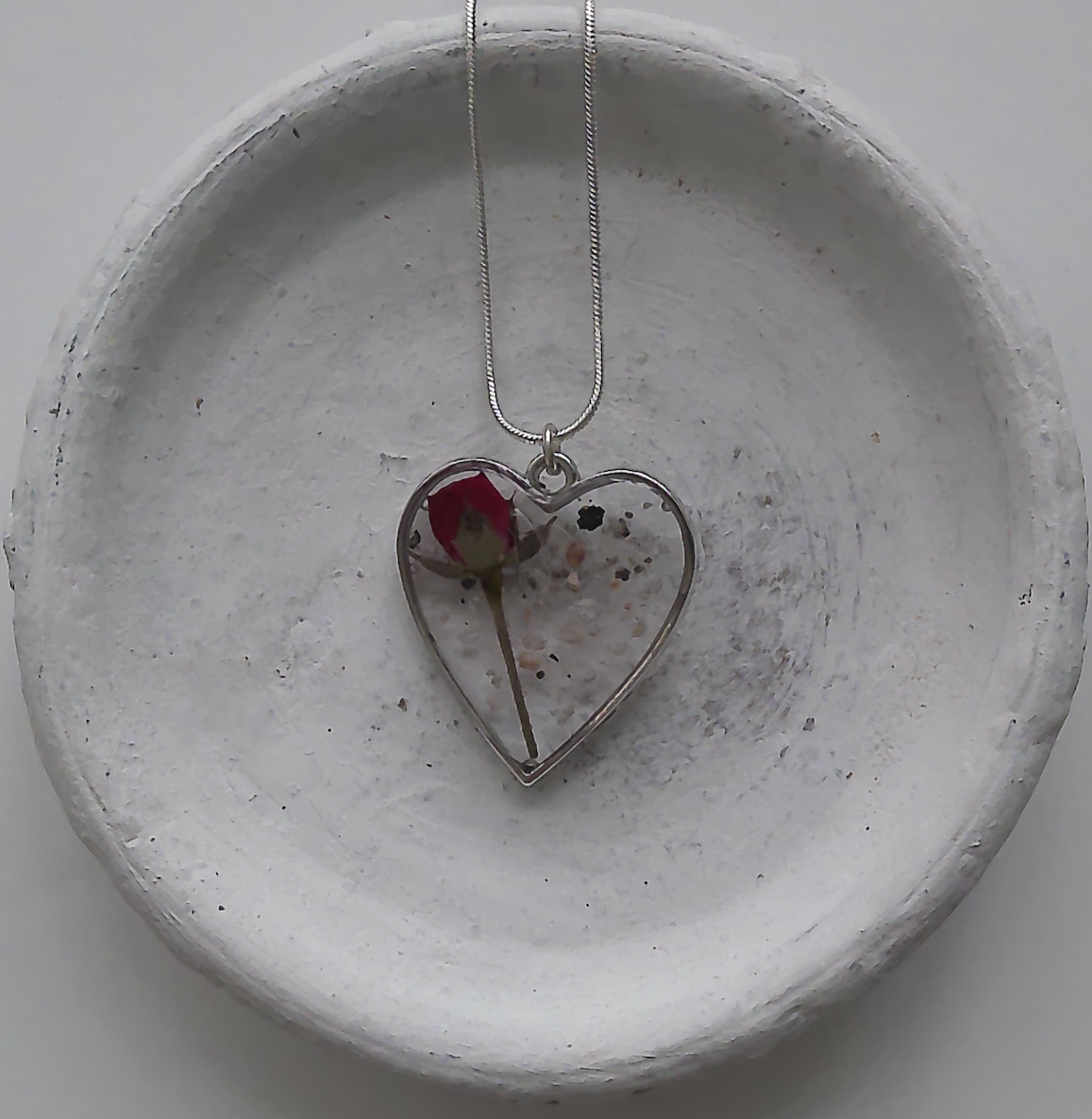 HK Helen Kuhne Never Forgotten Heart Ash Pendant